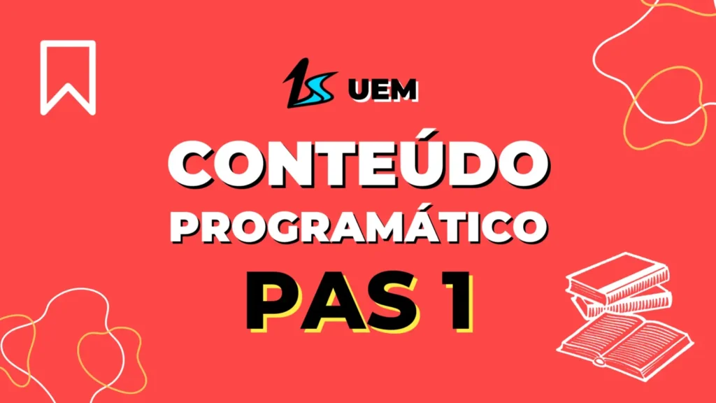 conteúdo programático PAS 1 UEM, quais conteúdos caem na prova do PAS 1 UEM, o que estudar no PAS 1 UEM