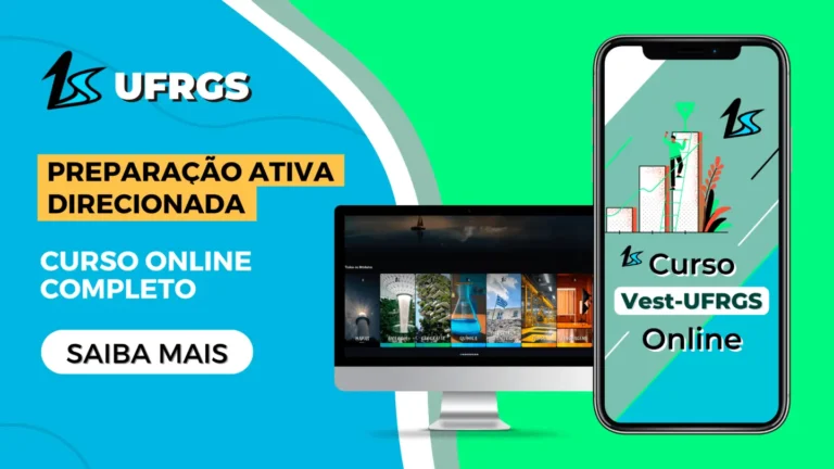 Curso Online Vestibular UFRGS - Cursinho Online Pré-Vestibular UFRGS - Curso Online Universidade Federal do Rio Grande do Sul - Vestibular UFRGS